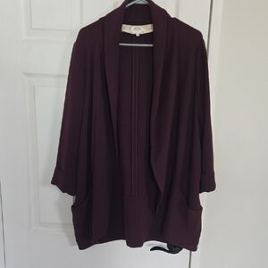 ARITZIA WILFRED Wilfred Chevalier Jacket in Deep Plum Sz 10